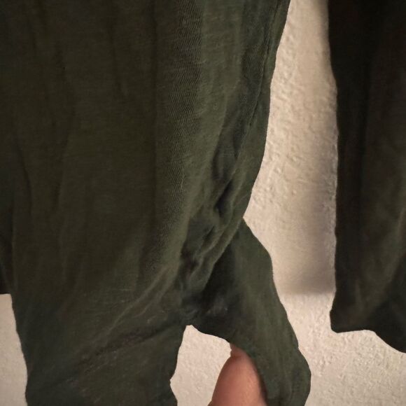 Madewell Fitted Green Long Sleeve Tee - Picture 3 of 5